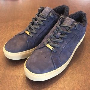 Greats Royale Sherling Navy Suede Sneaker